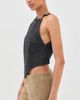 Courrèges Courrèges Pointy Denim Tank Top Brut - 4
