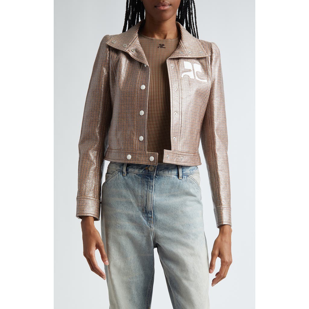 Courrèges Courrèges Reedition Check Coated Jacket