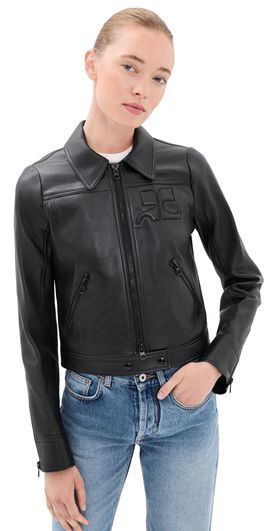 Courrèges Courrèges Reedition Leather Jacket Black
