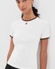 Courrèges Courrèges Signature Contrast T-Shirt PILLOW/SMOKY BROWN - 2