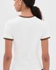 Courrèges Courrèges Signature Contrast T-Shirt PILLOW/SMOKY BROWN - 3