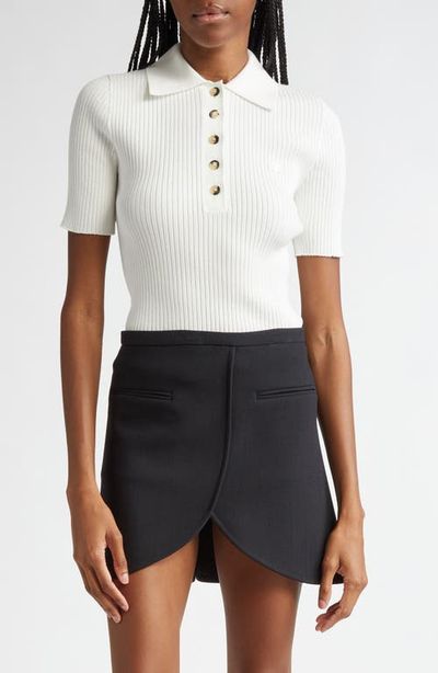 Courrèges Courrèges Signature Rib Polo Sweater