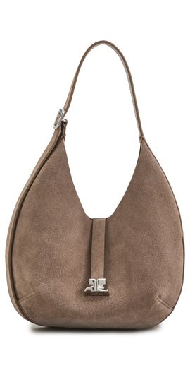 Courrèges Courrèges Small Holy Suede Hobo Bag Pastel One