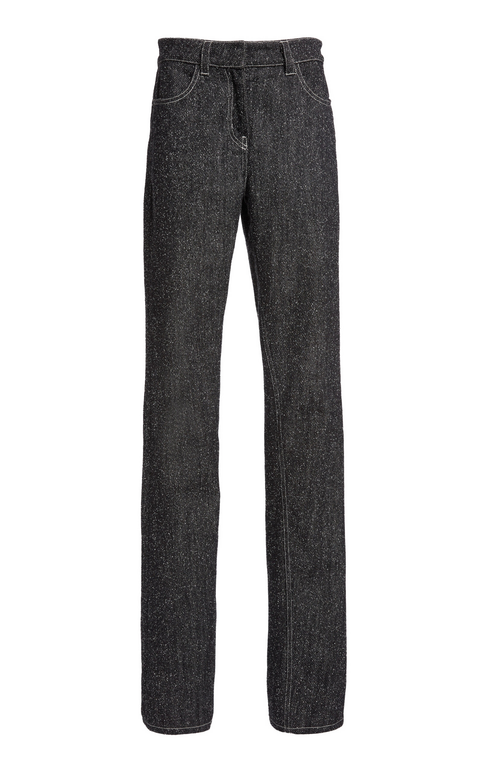Courrèges Courrèges Snap Denim Tweed StraightLeg Jeans