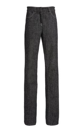 Courrèges Courrèges Snap Denim Tweed StraightLeg Jeans