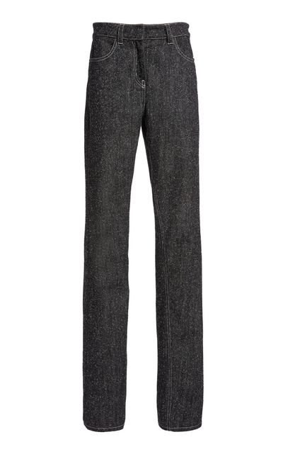Courrèges Courrèges Snap Denim Tweed StraightLeg Jeans