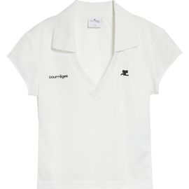 Courrèges Courrèges Sports Crop Logo Polo