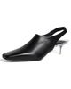 Courrèges Courrèges Transparent Kitten-Heel Slingbacks Black - 1