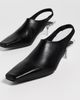 Courrèges Courrèges Transparent Kitten-Heel Slingbacks Black - 5