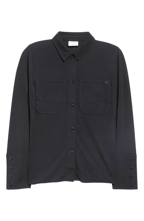 Courrèges Courrèges Two Pocket Stretch Jersey Snap Front Shirt