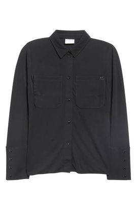 Courrèges Courrèges Two Pocket Stretch Jersey Snap Front Shirt