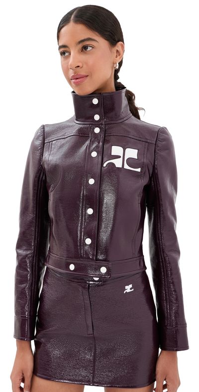 Courrèges Courrèges Vinyl Reedition Jacket Burnt Red