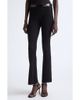 Courrèges Courrèges Vinyl Trim Rib Flare Pants - 1
