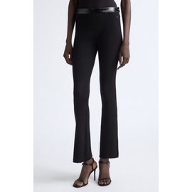 Courrèges Courrèges Vinyl Trim Rib Flare Pants