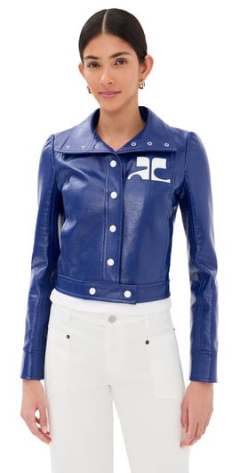 Courrèges Courrèges Vinyle Reedition Jacket Mineral Blue