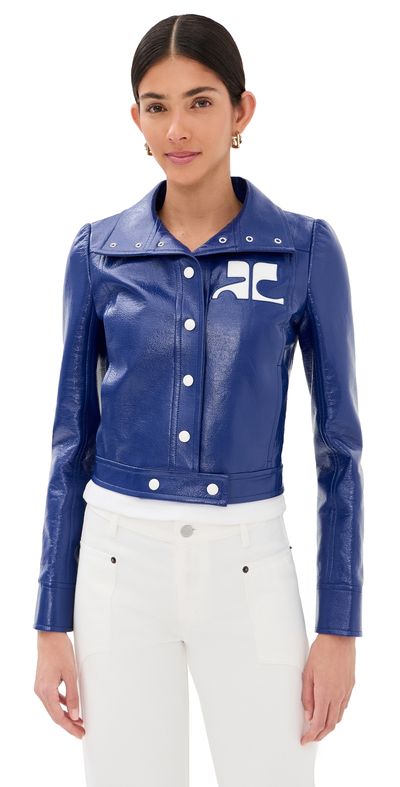 Courrèges Courrèges Vinyle Reedition Jacket Mineral Blue