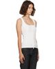 Courrèges Courrèges White 90's Rib Zipped Tank Top - 2