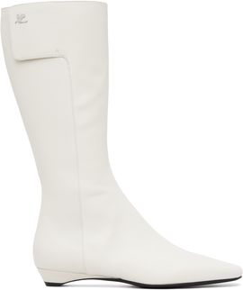 Courrèges Courrèges White Heritage Flat Tall Boots