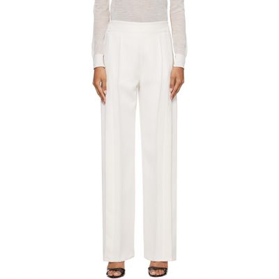 Courrèges Courrèges White Snap Twill Flare Trousers