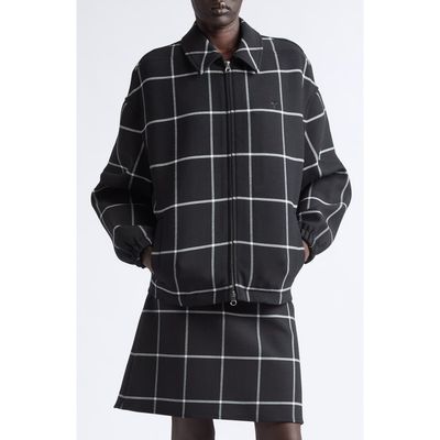 Courrèges Courrèges Windowpane Check Bomber Jacket