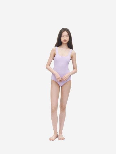 COURRI Lilac Ari Square Neck Swimsuit