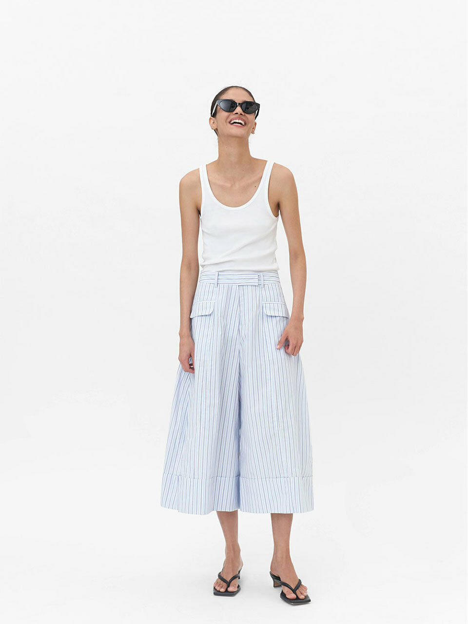 COURRI Wilma Pinstripe Balloon Pants
