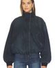 Courtney Zheng Courtney Zheng Cropped Denim Bomber Jacket - 1