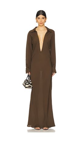 Courtney Zheng Courtney Zheng Isla Deep V Gown