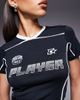 Courtside Courtside athletic baby tee with motif details in black - 3