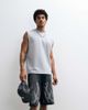 Courtside Courtside embellished flame denim shorts in washed black-Blue - 4
