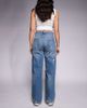 Courtside Courtside extreme distressed wide leg jeans in washed blue - 2