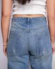Courtside Courtside extreme distressed wide leg jeans in washed blue - 4