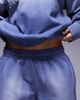 Courtside Courtside logo detail relaxed raw hem shorts in washed blue - part of a set - 3