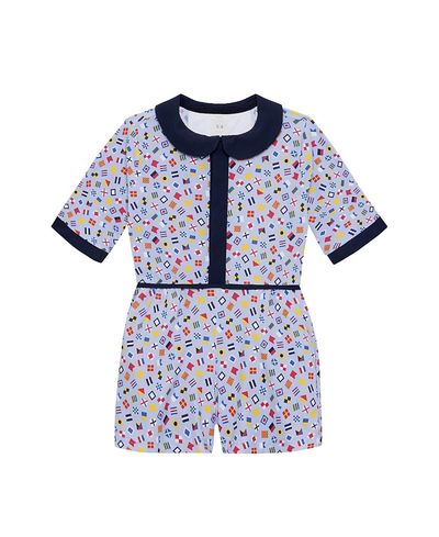 Courtside Kids Courtside Kids Girls' Printed Romper