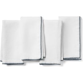 Coyuchi Coyuchi Olivos Set of 4 Organic Linen Napkins