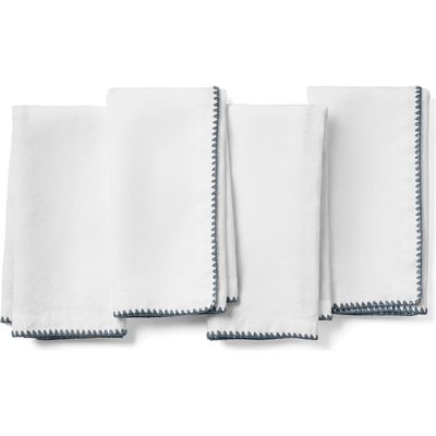 Coyuchi Coyuchi Olivos Set of 4 Organic Linen Napkins