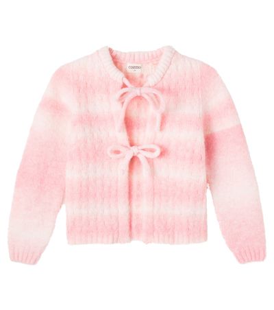 Cozmo Cozmo Catania bow-detail striped cardigan
