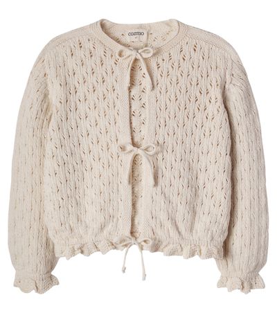 Cozmo Cozmo Ivy open-knit cotton cardigan