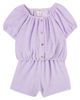 Cozmo Cozmo Judy cotton-blend terry top and shorts set - 1