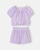 Cozmo Cozmo Judy cotton-blend terry top and shorts set - 4