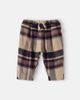 Cozmo Cozmo Kobe Baby plaid cotton flannel pants - 1