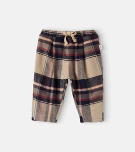 Cozmo Cozmo Kobe Baby plaid cotton flannel pants