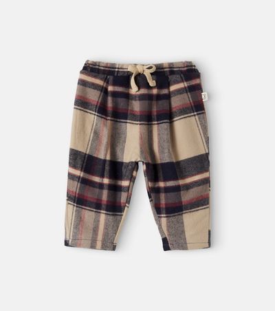 Cozmo Cozmo Kobe Baby plaid cotton flannel pants