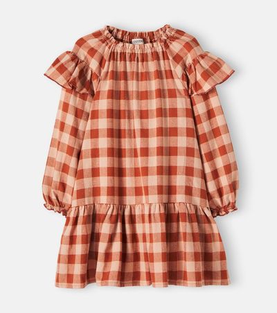 Cozmo Cozmo Malta gingham flannel dress