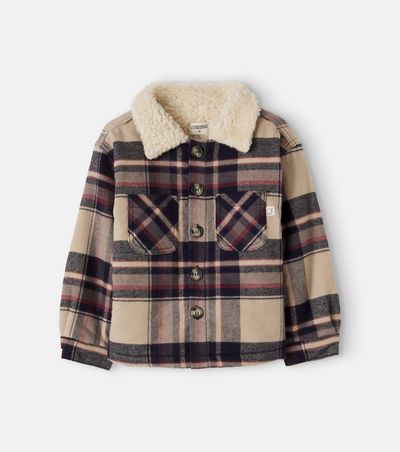 Cozmo Cozmo Oslo plaid cotton flannel jacket
