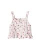 Cozmo Cozmo Salvia printed cotton poplin top - 1