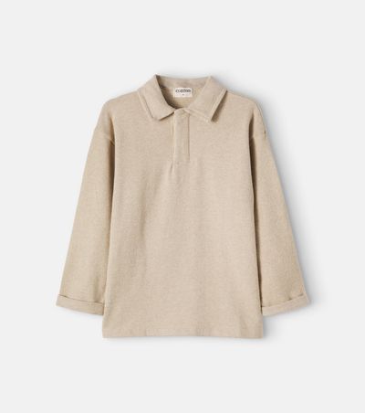 Cozmo Cozmo Timor cotton-blend polo sweater