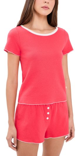 Cozyland by Morgan Lane Cozyland by Morgan Lane Baby Jean Tee Cherry