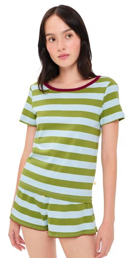 Cozyland by Morgan Lane Cozyland by Morgan Lane Baby Jean Tee Olive/Ice