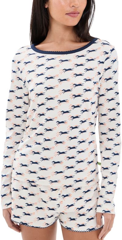Cozyland by Morgan Lane Cozyland by Morgan Lane Ellie Shortie Pajama Set Hold Your Horses